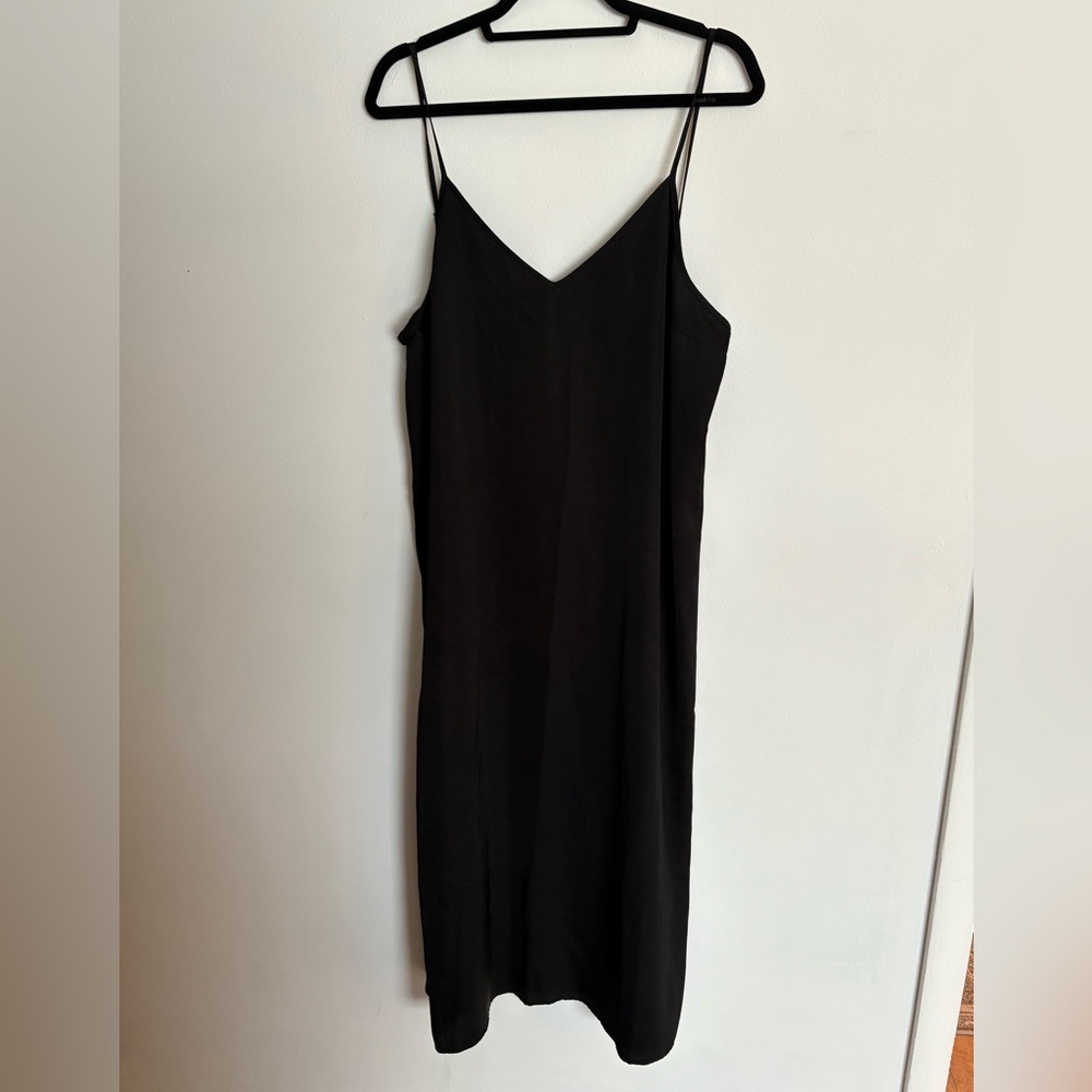 a new day Black Slip Midi Dress